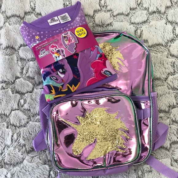 Unicorn/My Lil Pony 4PC Set Sz: 10/12 NWT Z3 - Picture 2 of 7